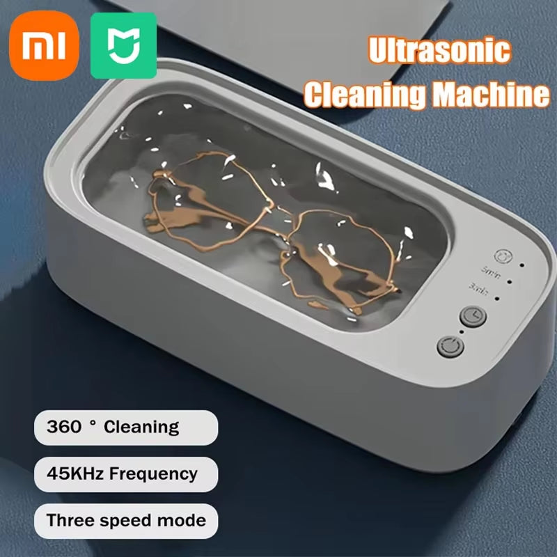 Xiaomi Ultrasonic Glasses Cleaning Machine 45KHZ Ultrasound Jewelry Cleaner Machine High Frequency Ultrasonic Cleaner Bath