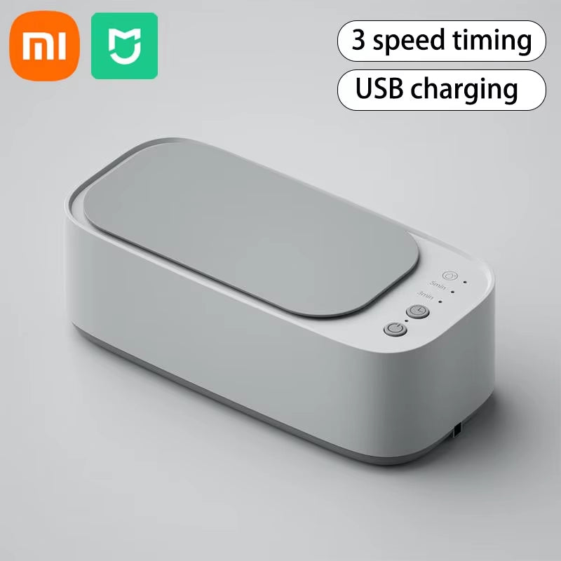 Xiaomi Ultrasonic Glasses Cleaning Machine 45KHZ Ultrasound Jewelry Cleaner Machine High Frequency Ultrasonic Cleaner Bath